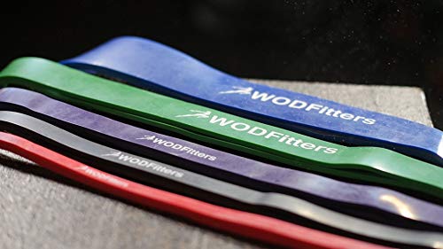Wodfitters Stretch Resistance Pull Up Assist Band With Eguide, #1 Red- 10 To 35 Pounds (1/2 "4.5Mm) #TOP7