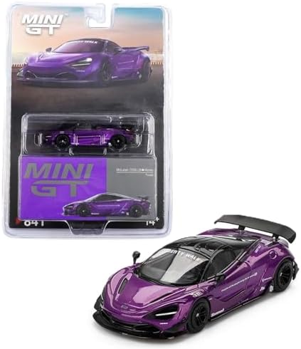 Diecast Model Car Compatible with Mini GT 1:64 McLaren 720S LB-Works Purple Limited Edition MGT00841