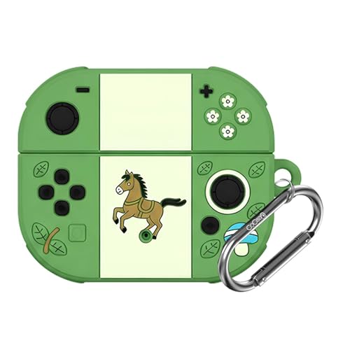 Image of Cartoon Silicone Case Cover Compatible for OnePlus Nord Buds 4 Pro (Green Horse)