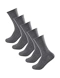 uxcell Men's Crew High Cotton Stretchy Work Casual Athletic Socks 5 Pairs