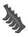 uxcell Unisex 5 Pack Stretchy Breathable Cotton Athletic Crew Socks 9-12