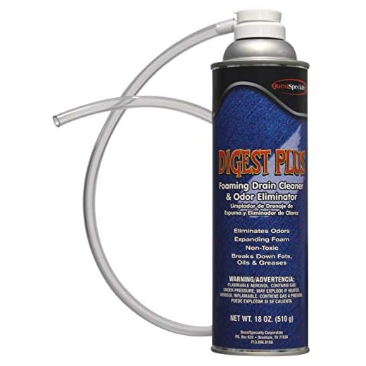DIGEST PLUS Foaming Drain Cleaner and Odor Eliminator, 1 count