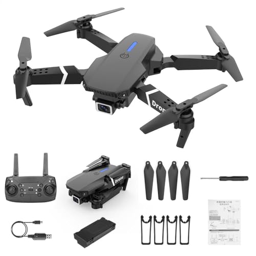 E88 Pro Drone 4k hd Cheap and Long Minutes Flying Mini Drone Drone 4k Gps 10km Control Distance Multicolor