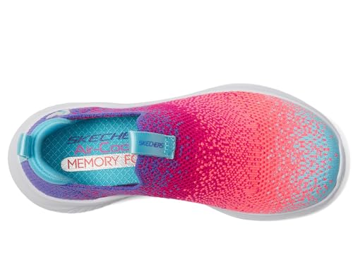 Skechers Kids Ultra Flex 3.0 - Neontastic Sneaker, Coral/Multi, 12.5 Little Kid3