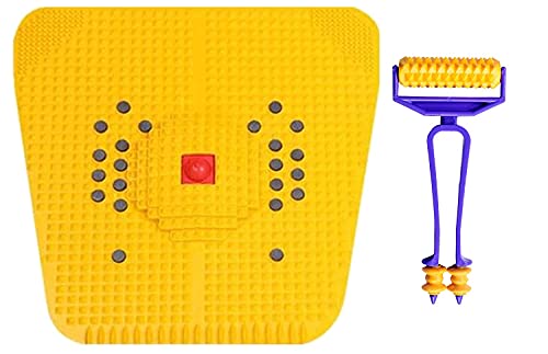 Yash Acupressure Foot Mat For Stress And Pain Relief + Acupressure latest advance Mini Roller with finger Massager fitness mat fitness kit advance home gym mini