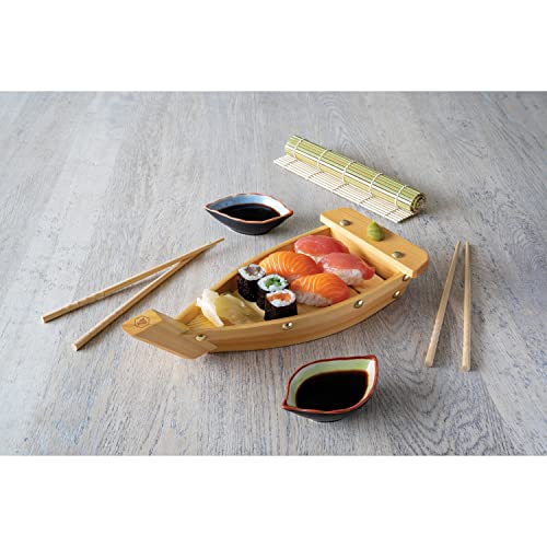 Kit de préparation sushi Laguiole en bambou et céramique
