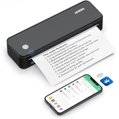 JADENS Bluetooth Thermal Printer Cover