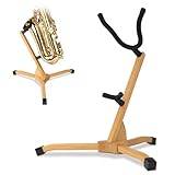 【Assemblage léger et pratique】Le bois de haute qualité est à la fois robuste et léger, ce qui rend ce support de saxophone pour saxophone alto facile à transporter. Avec des composants simples, l'assemblage consiste à aligner les trois pieds avec la base triangulaire et serrer les vis, puis fixer les supports de suspension, ce qui le rend idéal pour les musiciens en déplacement