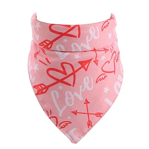 KUTKUT Valentines Day Dog Bandana Reversible Triangle Bibs Scarf Accessories for Small Medium Large Dogs Cats Pets (Size: 70 x 48 x 48 cm) (B09QHS4HL3) Amazon Price History, Amazon Price Tracker