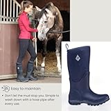 Harry Hall Mud Boot Neoprene Wellington - Waterproof & Insulated - Easy Clean Chunky Sole - Flexible & Comfortable - Ladies True to Size Fit - Navy Blue - 5 - Image 6