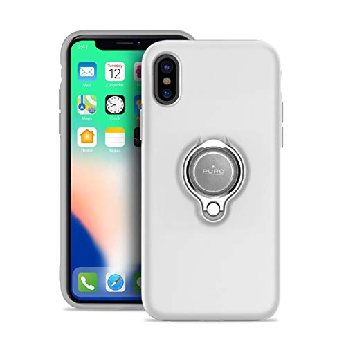 Funda transparente iPhone X con anillo soporte para vídeos y coche 3
