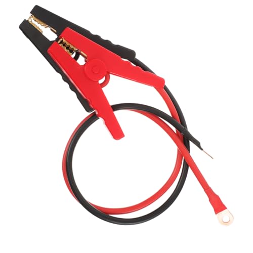 JECOMPRIS 2pcs Electric Farm Fence Jump Connector Cable Alligator Clips Solar Powered Fencing System for Livestock Control and Wildlife Prevention Copper Clips Easy Installation