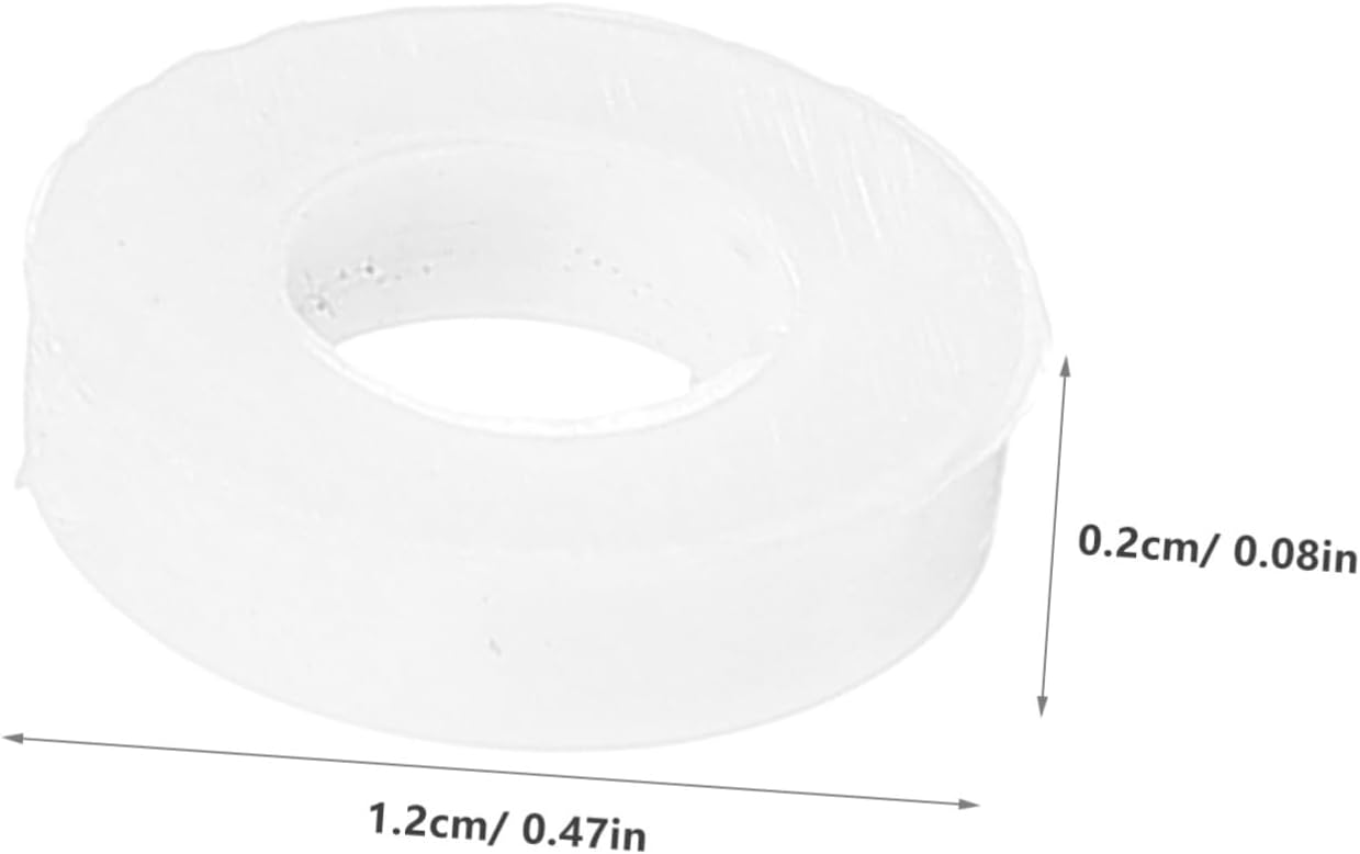 Vaguelly 100pcs Drum Set Washers Plastic Snare Drum Pads for Percussion Instruments Lightweight Die-cast Design Easy to Replace for Drummers and Beginners