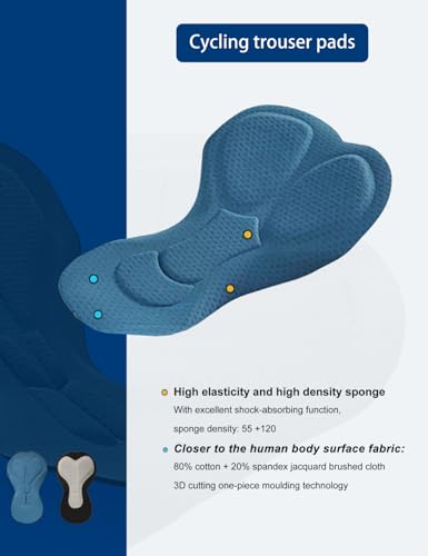 image for INBIKE 3D Padded Cycling Pants for Women, Thermal Fleece Lined Road Bi