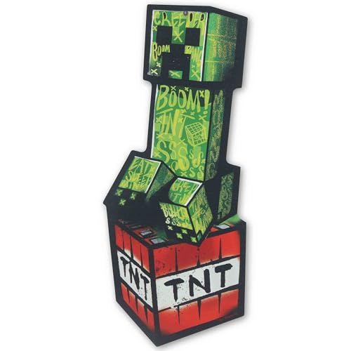 Open Road Brands Minecraft Creeper Metal Sign