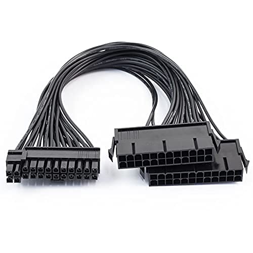 Buy BUNLEK ATX 30cm 24 Pin 20+4 Dual Multiple PSU Power Supply Cable