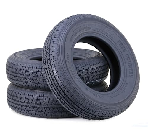Set 3 FREE COUNTRY Trailer Tires ST175/80R13 6PR Load Range C w/Scuff Guard 91/87M