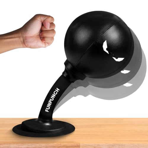 FunPunch Rage Bag Desktop Punching Bag for Kids and Adults - Suction Cup Punching Bag