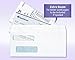 NextDayLabels, #9 Ready-Seal Double Window Security Tinted Check Envelopes, Compatible for QuickBooks Checks, Sage 100 program, Blackbaud Software ETC, Box of 500