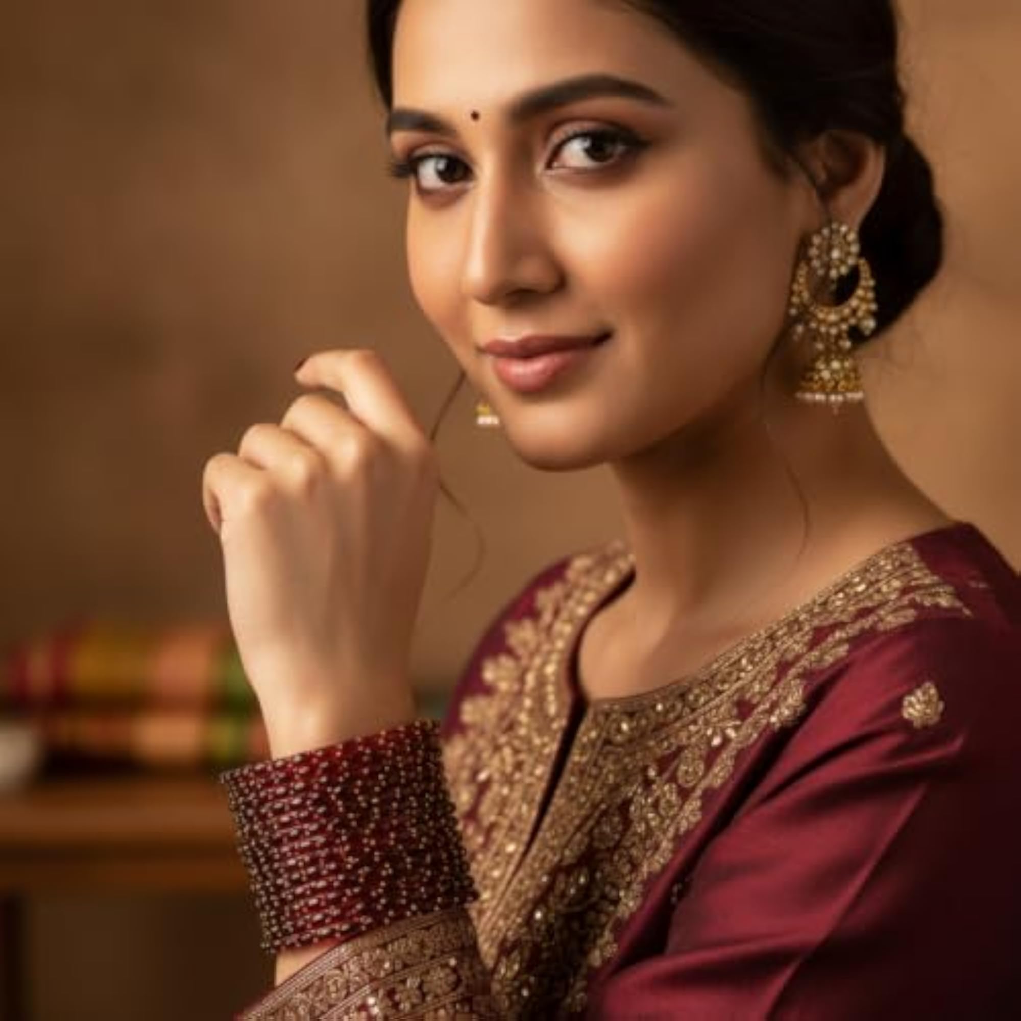 24pc Raindrop Glass Bangles Set for Women, Traditional Ethnic
