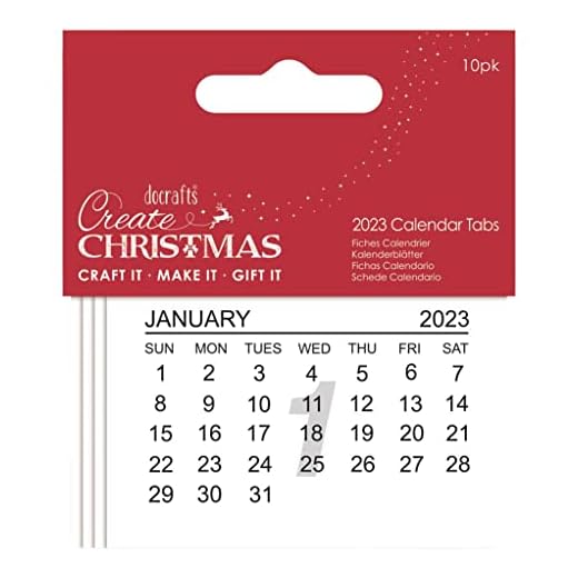 Papermania Create Christmas 2023 Kalender, 10 Stück