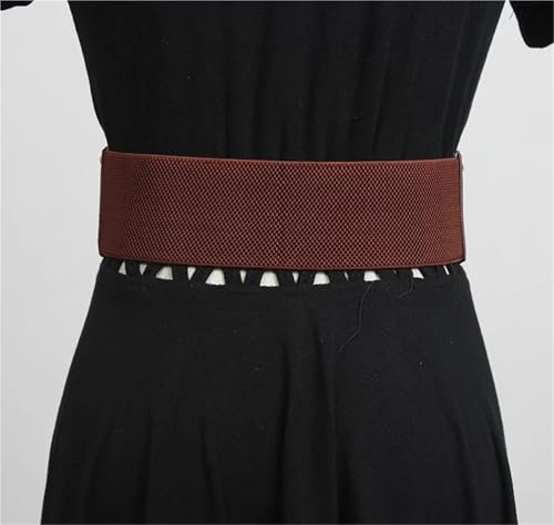 Women's Fashion Leather Elastic Cummerbunds Female Dress Corsets Waistband Belts Decoration Wide Belt4
