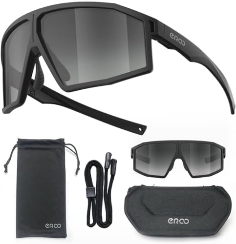 Image of F26 Polarized Fishing Sunglasses for Men Women, UV400 Outdoor Sports Sunglass for Running Hiking Golf with Carrying Case