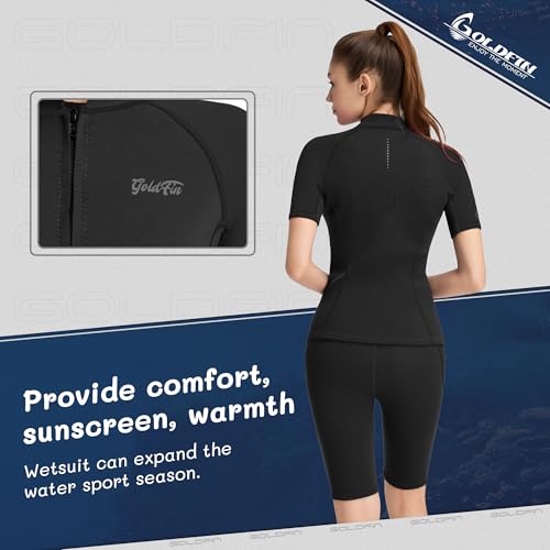 GoldFin Women Wetsuit Top 2mm Wet Suits Jacket miniatura 4