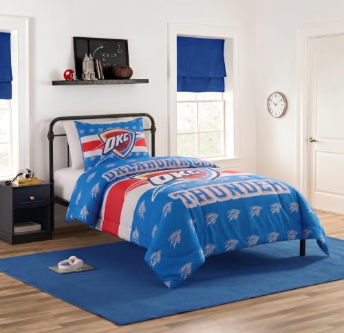 Proformance Home Oklahoma City Thunder Twin/Twin XL Comforter Set – Officially Licensed NBA Bed in a Bag with Comforter & Sham(s) for Bedrooms, Dorm Rooms & Kids Rooms, Machine Washable