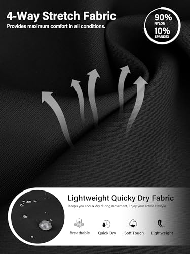 Toomett Mens Hiking Cargo Shorts Quick Dry Lightweight Travel Fishing Camping Golf Shorts with Multi Pockets4