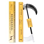 QUEWEL Lash Bond and Seal Waterproof, 5ml+5ml Bond and Seal Eyelash Glue, Strong Hold&Long-time Lasting Lash Cluster Glue, Upgraded Brush Head Easier Use for DIY Lash Extensions at Home(ZS 10ml)