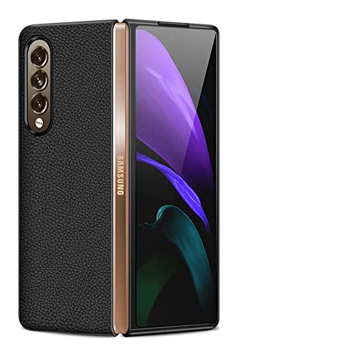 Coque Z Fold 3 cuir véritable anti-chute : fini les rayures !