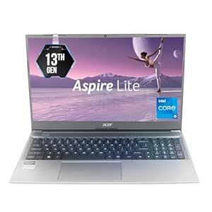 Acer Aspire Lite, 13th Gen, Intel Core i5-1334U, 16GB RAM, 512GB SSD, Full HD, 15.6″/39.62 cm, Windows 11 Home, MS Office, Steel Gray, 1.59 KG, AL15-53, Metal Body, Thin and Light Premium Laptop