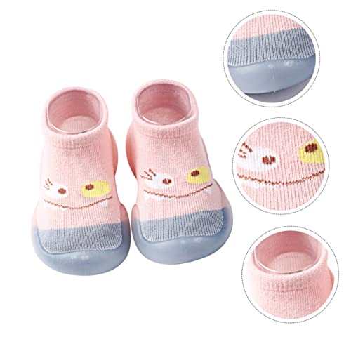 VALICLUD Socks Shoes First Babies Slipper Socks House Shoes Non Socks White Indoor Knitted Walking4