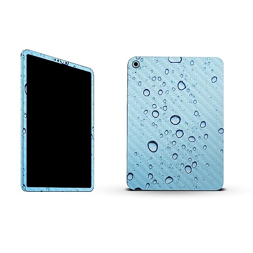 Image of MightySkins Carbon Fiber Skin Compatible with Apple iPad 10.9 inch 10th Gen (2022) Full Wrap Kit - Rainy Day | Protective, Durable Textured Carbon Fiber Finish | Easy to Apply | Made in The USA