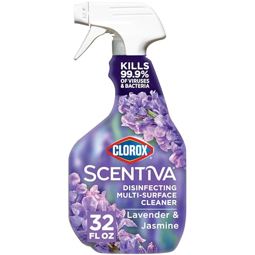 Clorox Scentiva Disinfecting Multi-Surface Cleaner Lavender and Jasmine 32 Fl Oz (Pack May Vary)