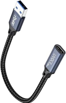 USB C Female to USB A Male Adapter 10Gbps Data Transfer Cable 60W&3A