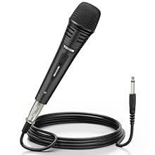 16.5ft XLR to 1/4 in Cable: Allowing the karaoke microphone to be directly used for the speaker, amplifier or mixer. Superior construction of the mic cable can isolate external electromagnetic interference and make the sound transmission more clearly...