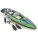 Generic Kajak-Set K2 Schlauchboot - Aufblasbares Kajak -Schlauchboot mit Pumpe & Paddeln...