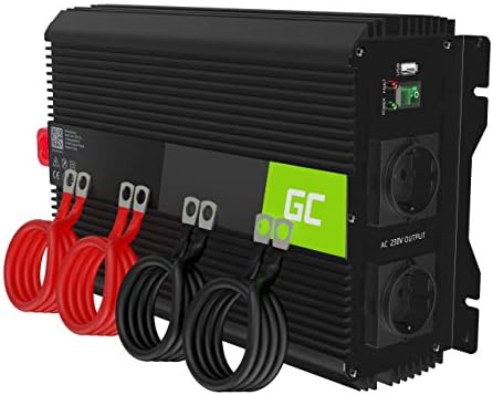 Green Cell® 300W/600W DC 12V do AC 230V Czysty Sinus Przetwornica Inwerter napięcia samochodowa Falownik solarny Konwerter Czysta fala sinusoidalna DC AC do pomp w piecach centralnego ogrzewania