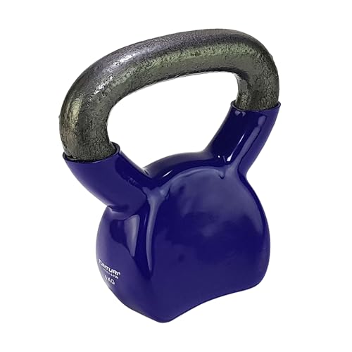 Tunturi Kettlebell Vinyl 4 kg, Violett, 14TUSCL345