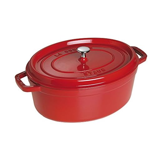 Staub 1103306 Cocotte Ovale Cerise 33 cm