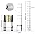 Telescoping Extension Ladder 12.5FT, Aluminum Telescopic Ladders with Carry Bag for Outdoor Indoor Use