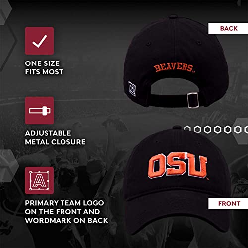 The Game Oregon State Beavers Hat For Men And Women - Adjustable Relaxed Fit With Embroidered Logo (Oregon State Beavers - Black, Adult Adjustable) #TOP2