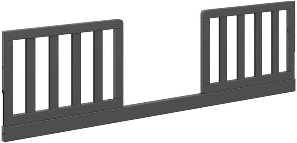 Graco Storkcraft Toddler Safety Guardrail Kit with Slats (Gray)  GREENGUARD Gold Certified, Converts Compatible Storkcraft Crib to Toddler Bed, Kit Includes 2 Guardrails