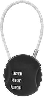 Combination Cable Lock for Backpack MTB Anti-Theft Lock 13Cm Cable 3-Digit Helmet Lock Multifunctional Bag Lock