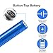 2 Pack 3200mAh 3.7V Battery Button Top NI-MH Rechargeable with 2-Slot 18650 Battery Charger, 3.7Volt Batteries NIMH Large Capacity for LED Flashlight/Camera/Small Fan, Size: 18.01mm * 67.01mm