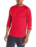 adidas Mens Fielder's Choice 3/4 sleeve Henley