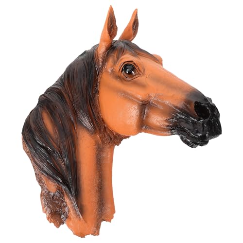Décoration murale tête d'animal HAKIDZEL en résine, sculpture artistique chic