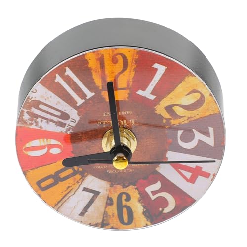Cabilock 2 Pièces Aimant d'horloge de réfrigérateur Pendule Cuisine Pendule de Cuisine réfrigérateur Stickers Antique réfrigérateur Horloge magnétique l'horloge Peinture à l'étain